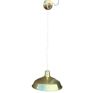 ✨ Vintage Mid-Century Industrial Brass Pendant Light Fixture Hanging Lamp